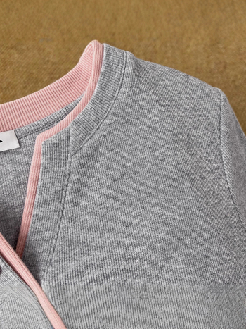 Lányoknak szóló hosszú ujjas T-Shirt, kerek nyak, pamut-keverék (30% pamut), koreai stílus, mintázat: rajzfilm és betűk (hosszú ujjak; kerek nyak; pamut-keverék; mintázat: rajzfilm és betűk)