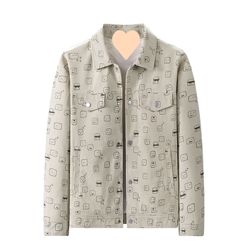 Muška corduroy jakna s reverom, opušten kroj, jednodijelno kopčanje, patch džepovi