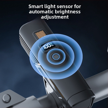 Priekinis dviračio žibintas nakties važiavimui — ultra ryškus, ilgai veikianti baterija, skirtas kalnų ir miesto dviračiams