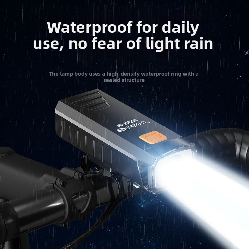 Priekinis dviračio žibintas nakties važiavimui — ultra ryškus, ilgai veikianti baterija, skirtas kalnų ir miesto dviračiams