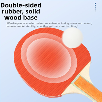 Welker reketa za stolni tenis, guma s obrnuto ljepilo, vodoravni udar, prilagodljiva obrada, pogodna za badminton i stolni tenis