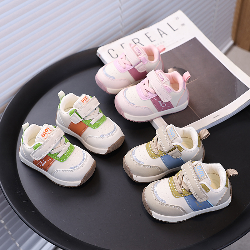 Funkciniai batai kūdikiams 12–36 mėnesių, viršutinė dalis mikropluošto odos, kvėpuojantys ir neslidūs, Velcro užsegimas