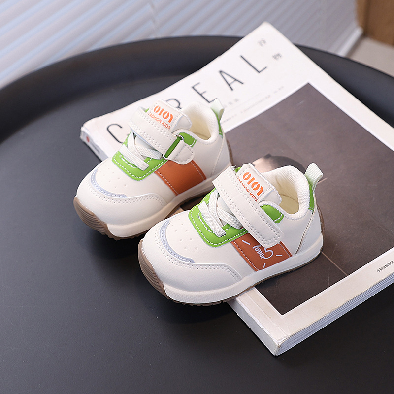 Funkciniai batai kūdikiams 12–36 mėnesių, viršutinė dalis mikropluošto odos, kvėpuojantys ir neslidūs, Velcro užsegimas