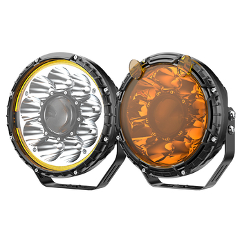 Harley stil motociklističko prednje svjetlo s retro dizajnom i uklonjivim sjenilom lampe (12-80V, 60W, 4000lm, aluminijsko kućište, IP65)
