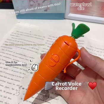 Burkānu formas balssieraksta pildspalva studentiem, kompakta audioieraksta ierīce, 60 minūšu ieraksts, AA baterijas darbība, ABS korpuss, bez atmiņas paplašinājuma, 3 mēnešu garantija