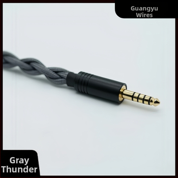 HD800 ausinių tobulinimo kabelis - 4 gijos, 7N monokristalinis varis, dvigubi 3,5 mm garso kištukai