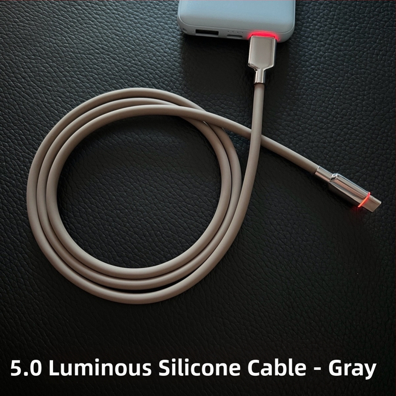 KBT 120W silikoonist andmekaabel Lightning ja Type-C liidestega, kiire laadimine