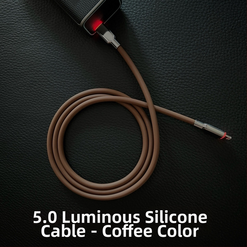 KBT 120W silikoonist andmekaabel Lightning ja Type-C liidestega, kiire laadimine