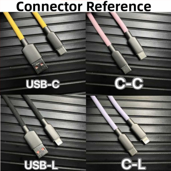 CBT kahetu USB-C ja Lightning andmekaabel RGB valgustusega, siledast silikoonist, 120W kiirlaadimine, ühilduv iPhone, Huawei, Oppo, OnePlus, Realme