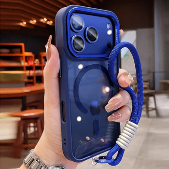 Maska za telefon za iPhone 17 Pro s metalnim držačem objektiva i zaštitnim filmom za objektiv — magnetska, otporna na udarce, držač objektiva, disipacija topline, anti otisci prstiju