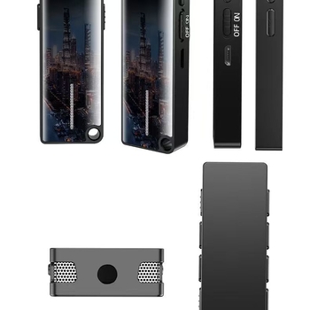 Ieraksta pildspalva - Vienklikuma ieraksts; MP3/WAV; 360° omnidirakcijonāls divmikrofons; TF karte; krāsains LCD displejs