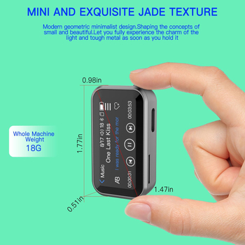 MP3 player με Bluetooth, καταγραφή, ραδιόφωνο FM, εξωτερικό ηχείο, Υποστήριξη TF Κάρτας
