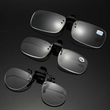 Clip-on presbiopijas brillēs ar atveramu vāciņu, akrila lēcas ar asfēriskām lēcu, PC rāmis, kvadrāta forma, pieaugušajiem, vasara 2024