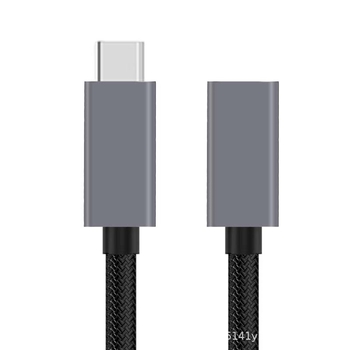 Καλώδιο Thunderbolt 5 USB-C για θήκη φορητού σκληρού δίσκου, μήκος 1 m, συμβατό TB5/4, διασύνδεση Type-C, συνδετήρας γωνίας, συμβατό με Mac