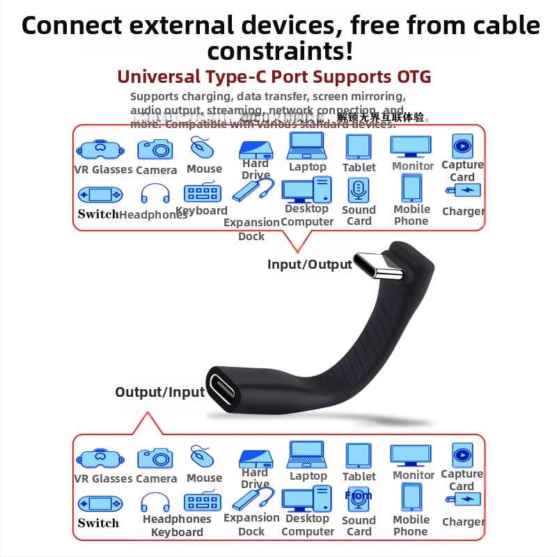 Thunderbolt 5 USB-C datu kabelis mobilā cieto diska korpusam, 1 m garš, TB5/4 saderīgs, Type-C interfeiss, leņķa savienotājs, saderīgs ar Mac