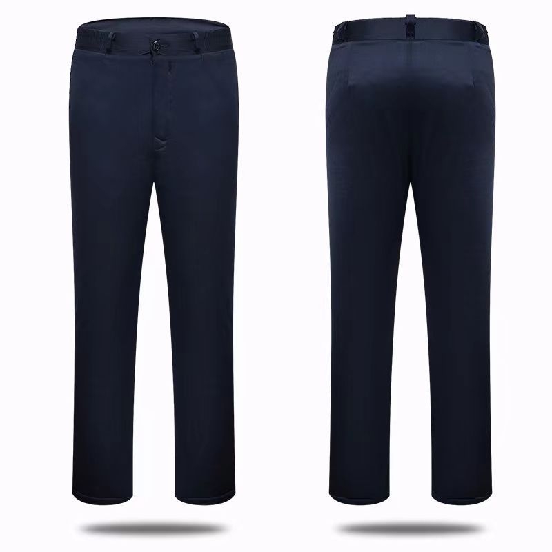 Мъжки зимен комплект: яке и панталони от изкуствена кожа, дебело подплатени; пълнеж коприна‑памук; зима 2025