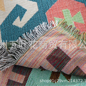 Βαμβακερή κουβέρτα για κάμπινγκ με γεωμετρικό σχέδιο, 3000 g ή περισσότερα, προσαρμόσιμη, για όλες τις εποχές