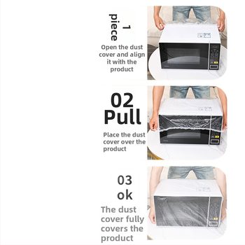 Egyszer használatos porvédő huzat elektromos készülékekhez — PE anyag, modern egyszerű stílus, olajálló és csótány elleni védelem