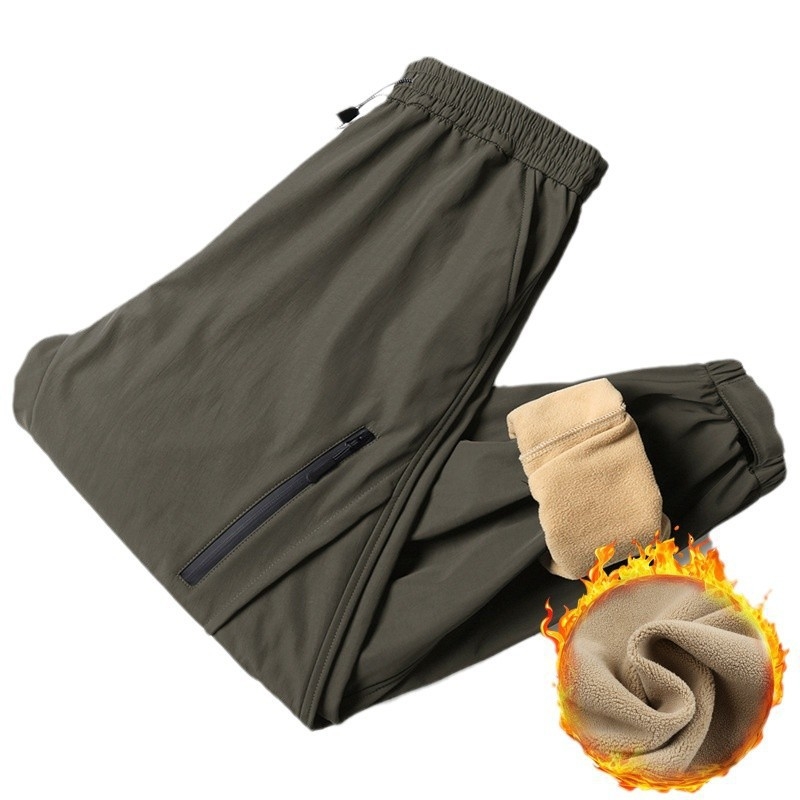 Muške softshell hlače s fleš podstavom, otporne na vjetar i vodu, izdržljive, s višestrukim džepovima, opuštenog kroja