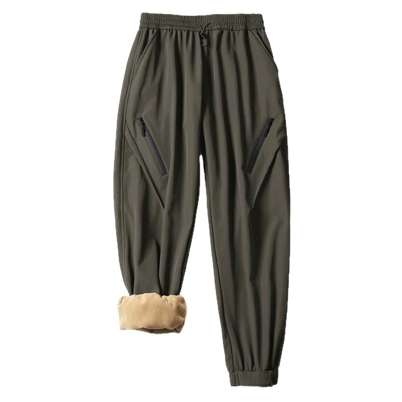 Muške softshell hlače s fleš podstavom, otporne na vjetar i vodu, izdržljive, s višestrukim džepovima, opuštenog kroja