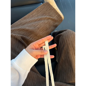 Corduroja bikses, iekšēja fleece apdare, bieza, tie-dye raksts, taisns griezums