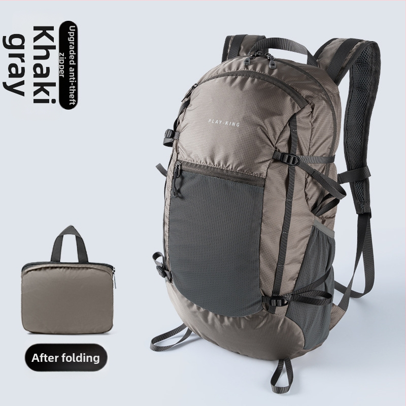 Turistický batoh (ultra ľahký, skladateľný, nepremokavý, s veľkým objemom, nylon)