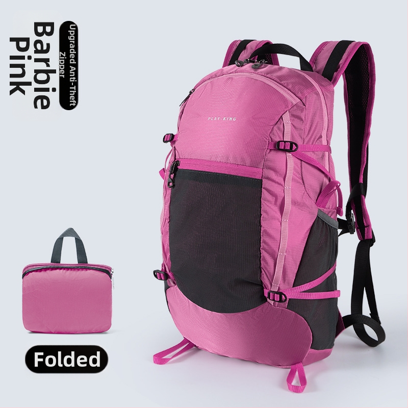 Turistický batoh (ultra ľahký, skladateľný, nepremokavý, s veľkým objemom, nylon)