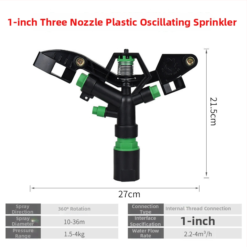 360° besisukantis turbininis purkštuvas sodo laistymui ir veja