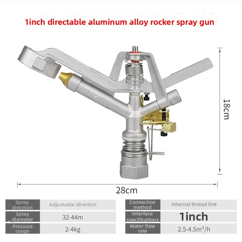 360° besisukantis turbininis purkštuvas sodo laistymui ir veja