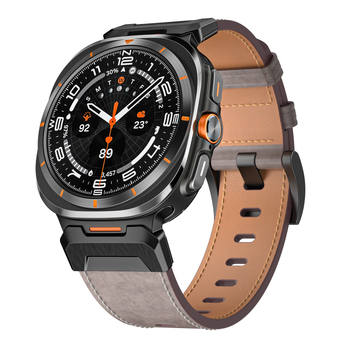 Kožený remienok pre Samsung Galaxy Watch Ultra – sponová spona, módny štýl, prispôsobiteľná šírka rozhrania