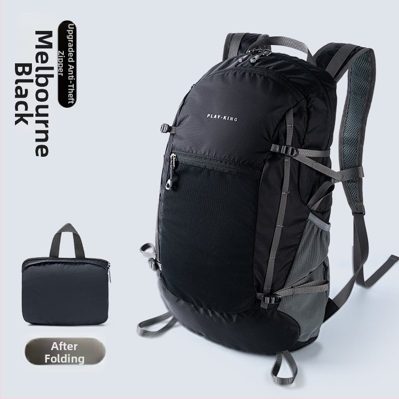 Túra hátizsák – ultrakönnyű, vízálló, összecsukható, bővíthető, uniszex (anyag: nylon; funkciók: ultrakönnyű kialakítás; bővítés; tárolható)