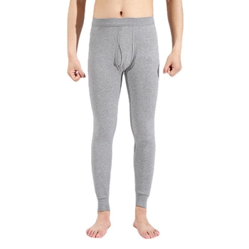 Pantaloni termici din bumbac pentru bărbați, încălziți, lungime cropped, un singur strat, 70–80% bumbac, țesătură groasă 201–250 g/m²