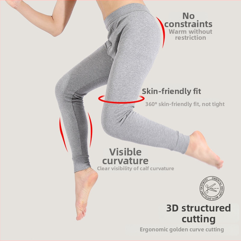 Pánske bavlnené termálne nohavice, teplé, skrátená dĺžka, jednovrstvové, 70–80% bavlna, hrubá tkanina 201–250 g/m²