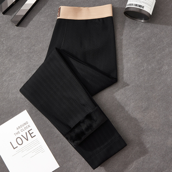 Ανδρικά θερμικά παντελόνια χωρίς ραφές, διπλού στρώματος, για μορφοποίηση σώματος, ανύψωση γλουτών, σύσφιξη κοιλιάς, ζεστά, 80-90% νάιλον, ιδιαίτερα παχύ ύφασμα 351-400 g/m2