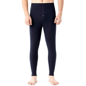 Ανδρικά παντελόνια βάσης από κασμίρι, χοντρά, υψηλή μέση, θερμικά πλεκτά