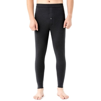 Ανδρικά παντελόνια βάσης από κασμίρι, χοντρά, υψηλή μέση, θερμικά πλεκτά