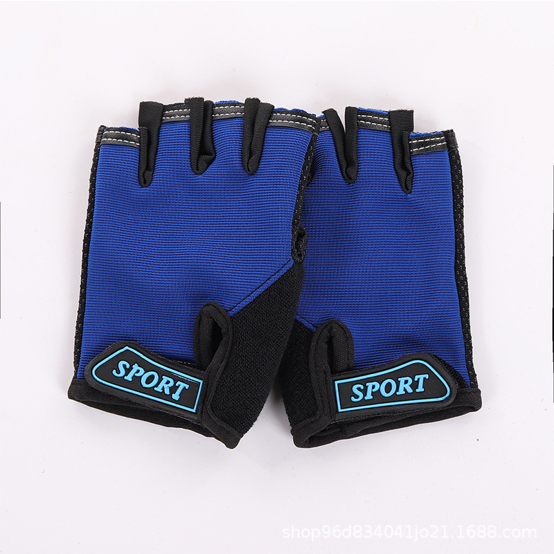 Bērnu riteņbraukšanas cimdi, puspirksta modelis, 6 gadi, sportam brīvā dabā, neslīdoši, plāni, pavasara-vasaras stils, multfilmas dizains, bez pirkstiem