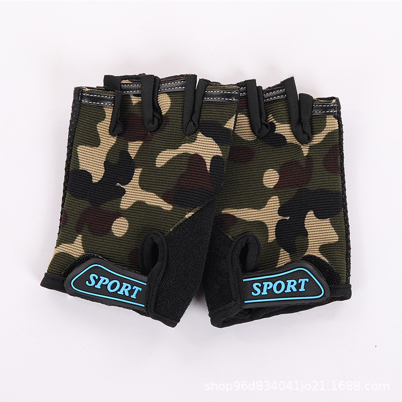 Bērnu riteņbraukšanas cimdi, puspirksta modelis, 6 gadi, sportam brīvā dabā, neslīdoši, plāni, pavasara-vasaras stils, multfilmas dizains, bez pirkstiem