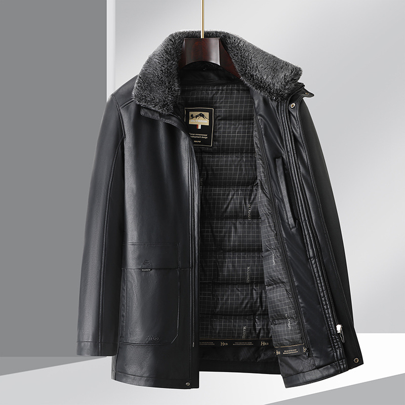 Žiemos poliesterio švarkas su apykakle, laisvu kirpimu, ilgos rankovės, užtrauktukas priekyje, 3D kišės