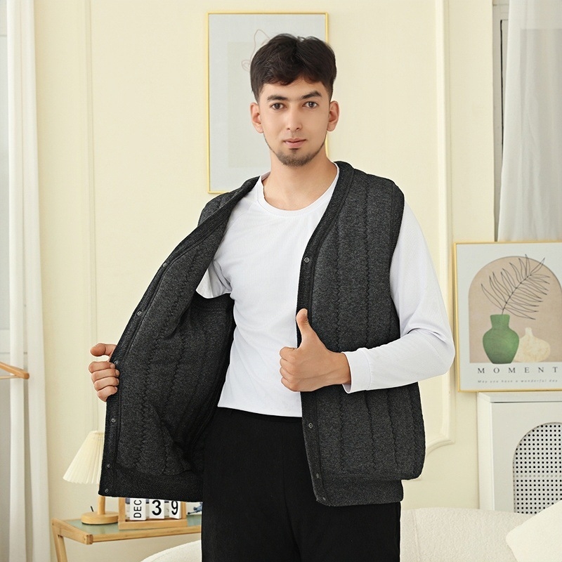 Kamellane villane vest, paks talvine soe riide, vaba lõige, 90% kamellavill