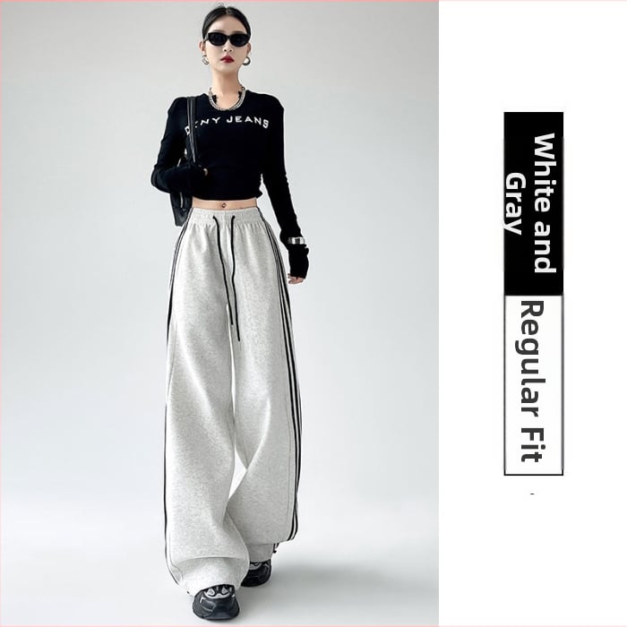 Dámske casual rovné nohavice s vysokým pásom, plná dĺžka, polyester-spandex, mikroelastické, bez žehlenia