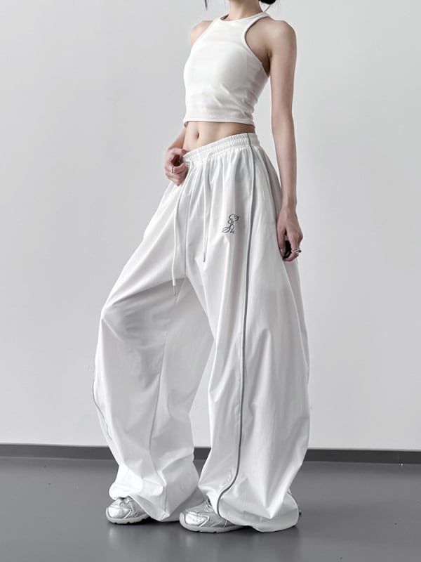 Ženske casual ravne hlače od akrilnog vlakna (95%+), ultra-tanka tkanina, gradski stil, ljeto 2025