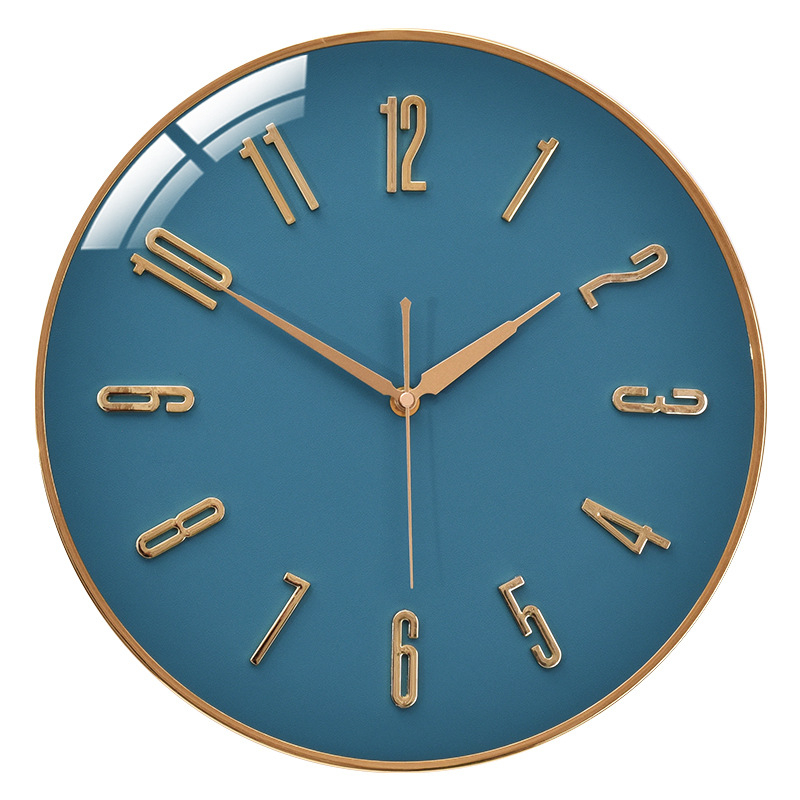 Ρολόι Τοίχου HB500 – κίνηση με σάρωση δευτερολέπτων, 3D καντράν, δερμάτινο καντράν, μεταλλικό περίβλημα, με μπαταρία