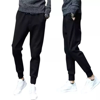 Muške sportske hlače, cropped slim-fit, prugaste, srednji struk, vezanje na šnoru, rastezljiv materijal