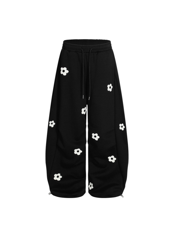 Ženske casual hlače od pamuka, ravni kroj, labavi kroj, srednji pojas, ulični stil