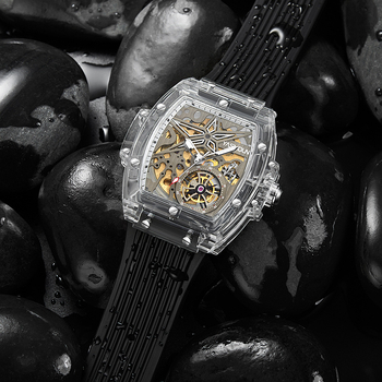 Muški sat sa skeletiziranim brojčanikom, automatni Seagull mehanizam, vodootporan do 30 m, proziran stražnji poklopac