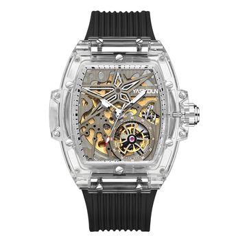 Muški sat sa skeletiziranim brojčanikom, automatni Seagull mehanizam, vodootporan do 30 m, proziran stražnji poklopac