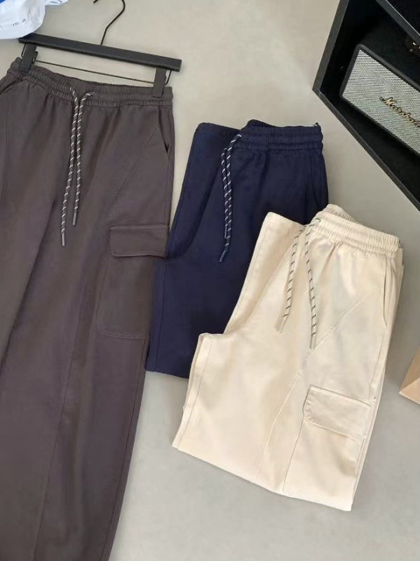 Femei: Pantaloni largi cu talie înaltă, croială lejeră, stil koreean de relaxare, toamnă 2025