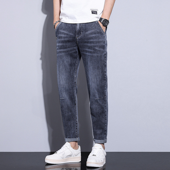 Džins hlače od denima, ravni kroj, duge hlače, srednja struka, 70% pamuk / 29% poliester / 1% elastan