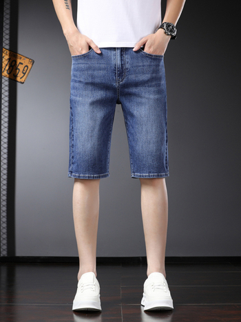 Muške traperice ravnog kroja, srednji pojas, pamuk denim 81,5%, kamen pranje, višestruki džepovi